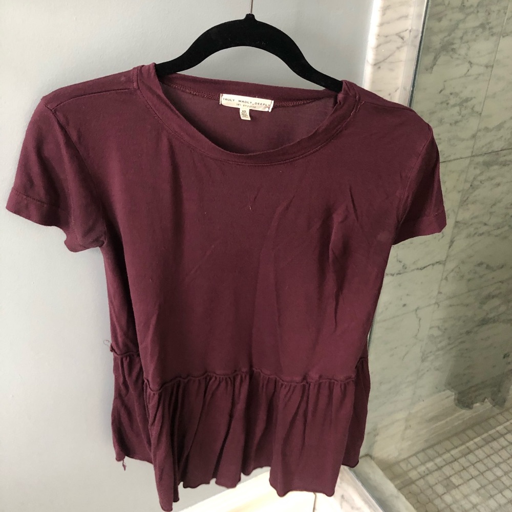 Urban Outfitters Deep Purple Shirt
